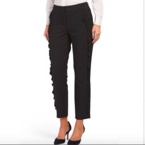 3/$35 NWT Shinestar Gold Ruffle Capris YP3557S- M